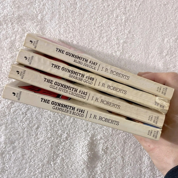 Vintage The Gunsmith  All Action Western Romance Novel x4 - Picture 7 of 13